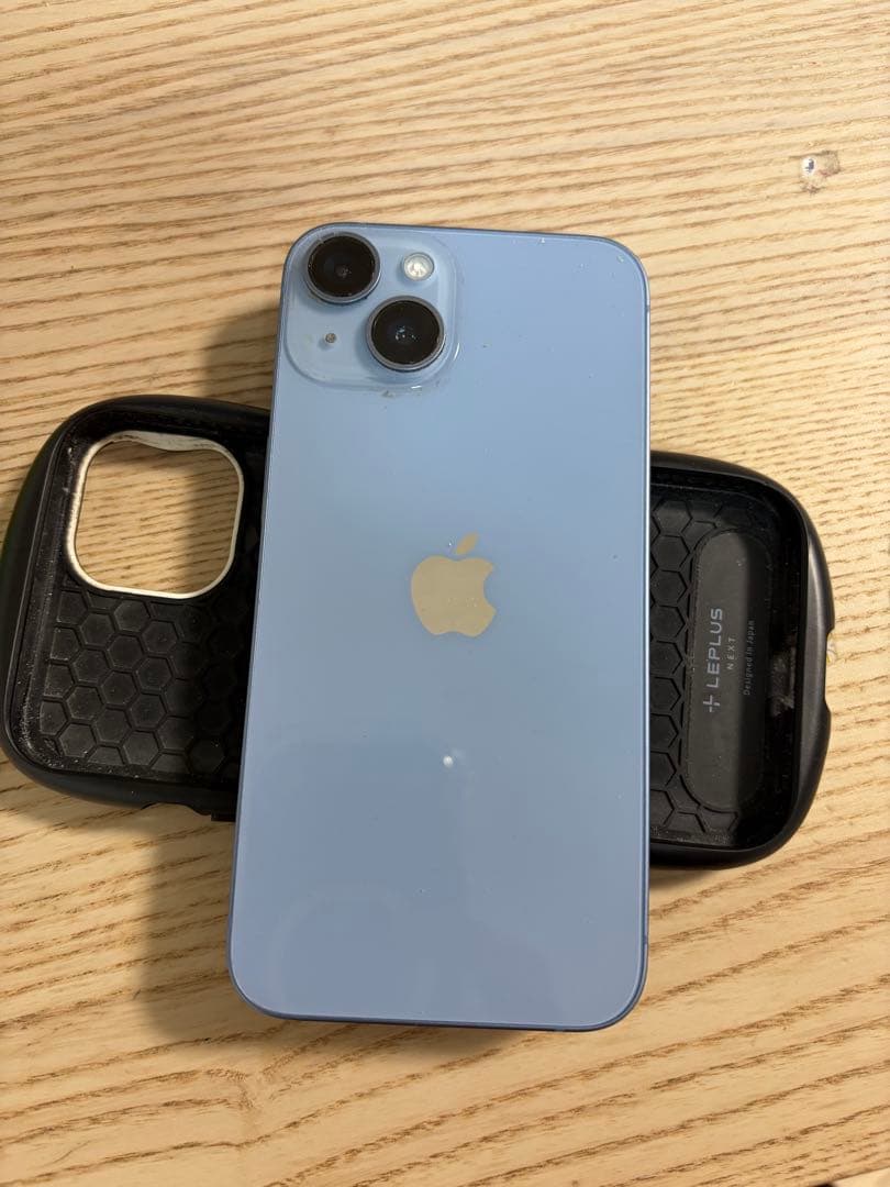 SIMフリー Apple 初期化済みiPhone 14 512gb青 ケース付き