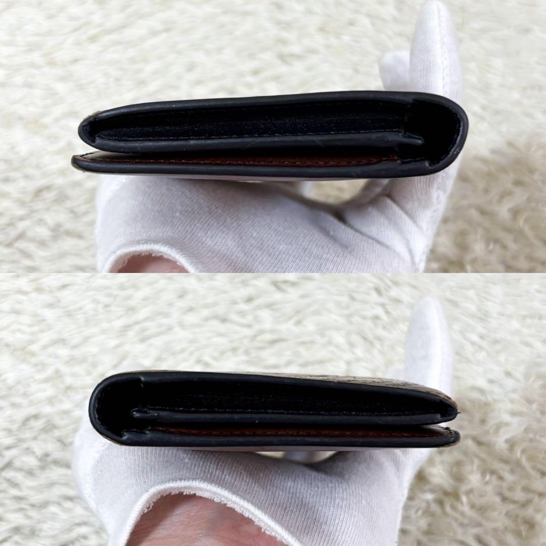 【美品】ベルルッティ エスパス カリグラフィ スクリットレザー ブラウン 札入れ