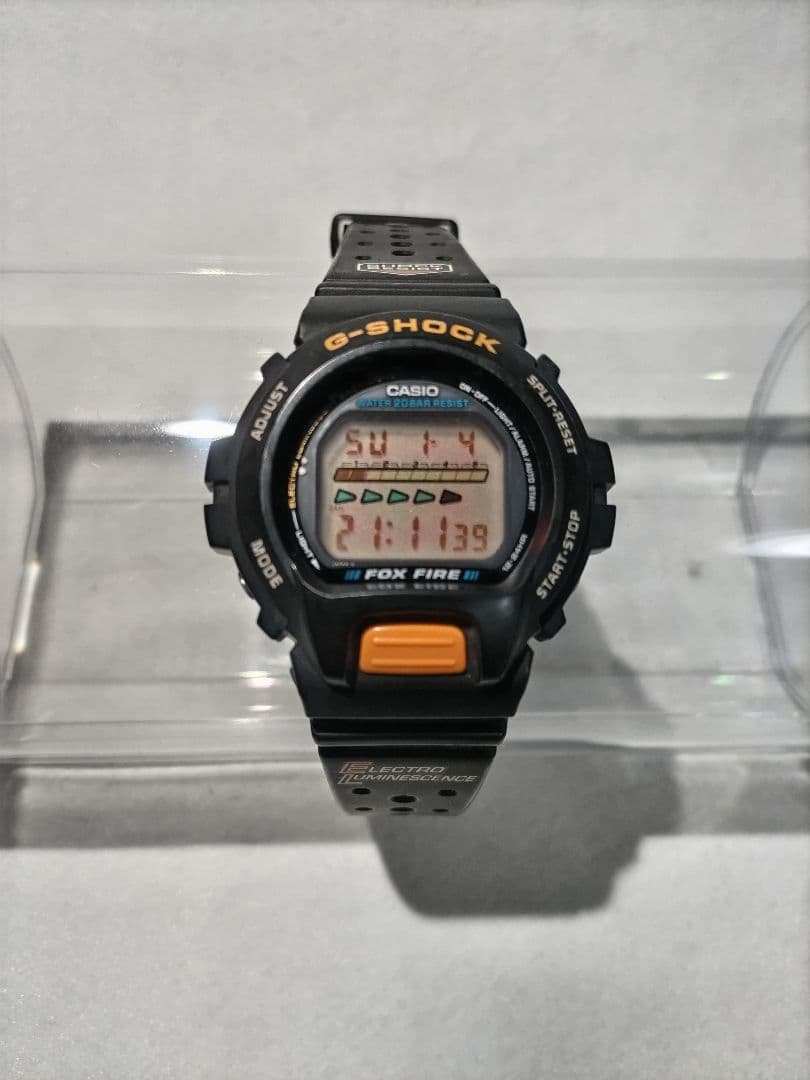 【希少/美品】G-SHOCK DW-6600B FOX FIRE バックライトG
