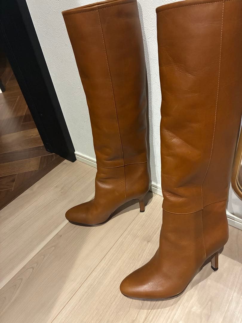 ブーツ METRO 8.0cm ロングブーツ FRIAR BROWN レディース