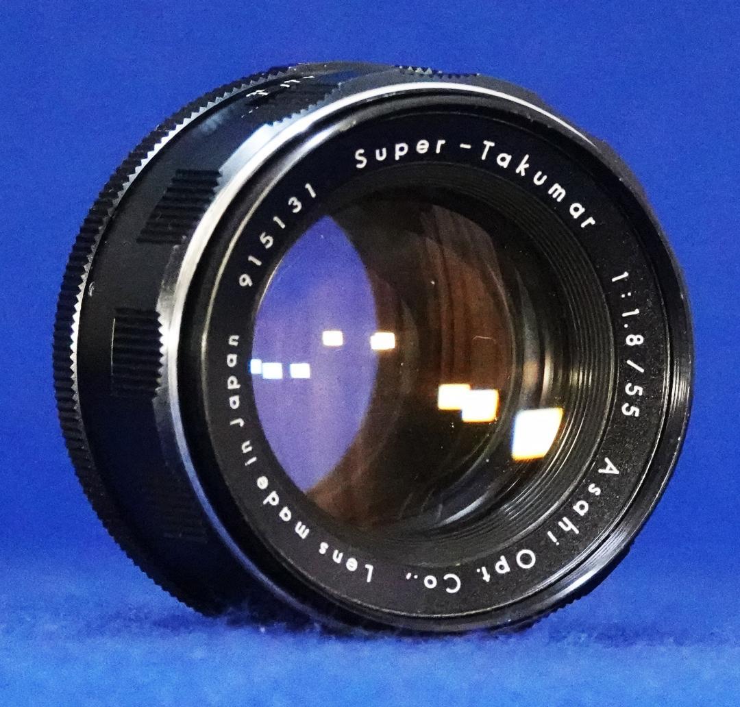 915131　極上美品フレア有　前期型Super-Takumar　F1.8/55