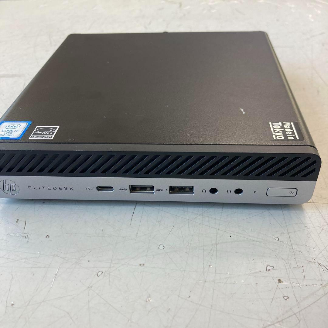 ミニPC #I HP EliteDesk800G4DM 35W i7 16G SSD256