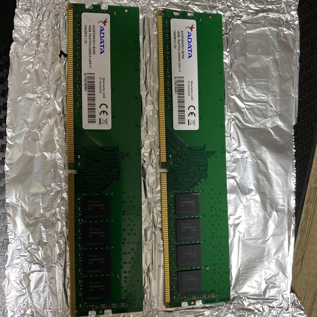 ADATA DDR4 メモリ 2枚セット 32GB (16x2)