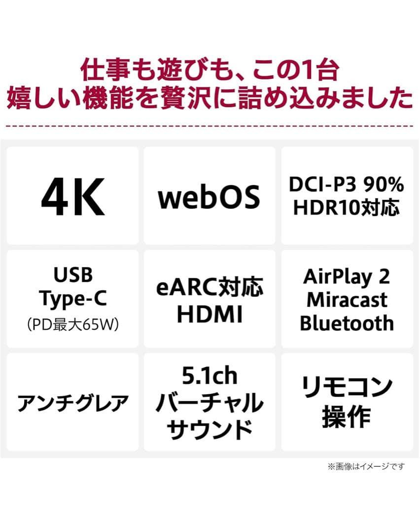 LG スマートモニター / 32SQ730S-W 31.5インチ