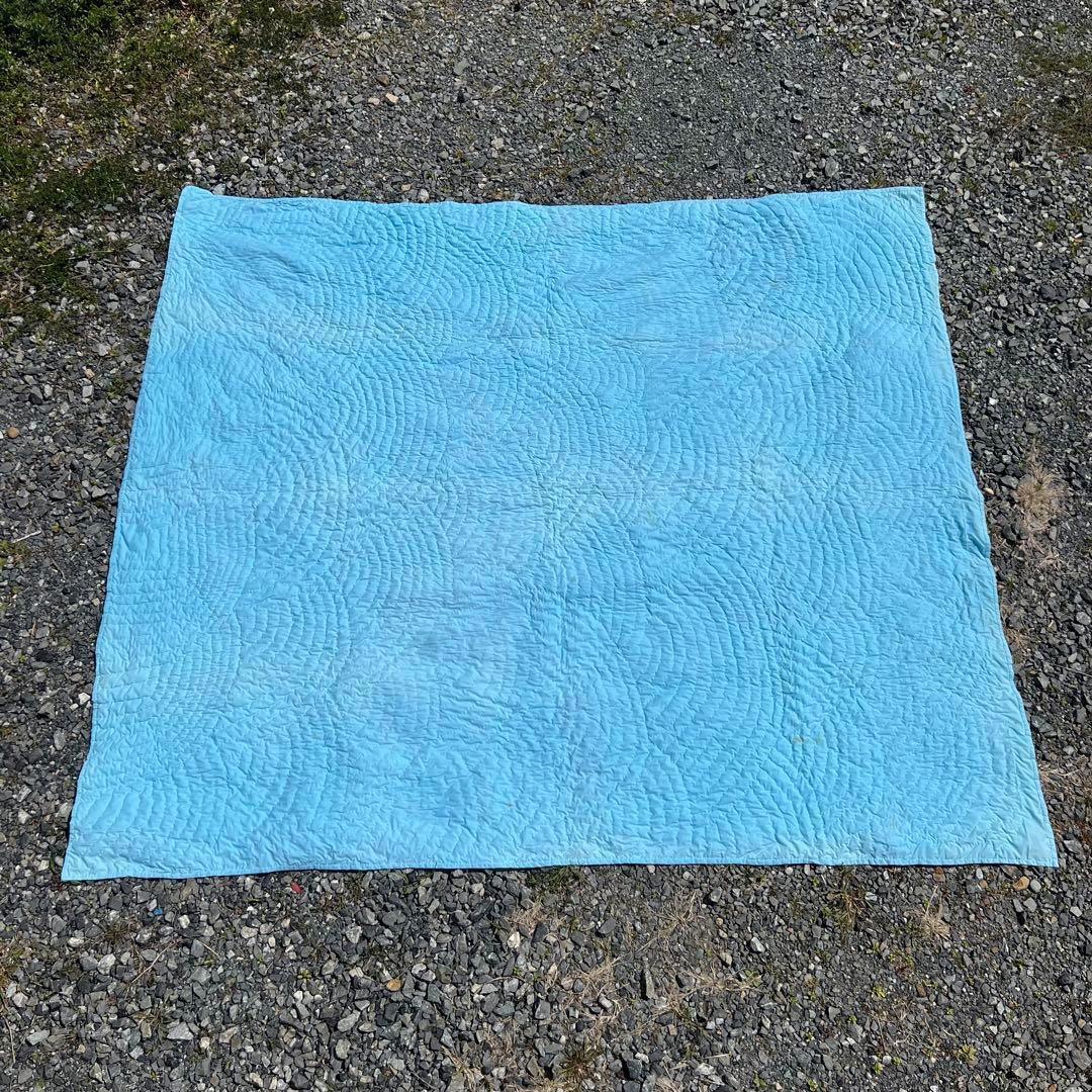 USED USA古着 大判ラグ キルティング パッチワーク vintage