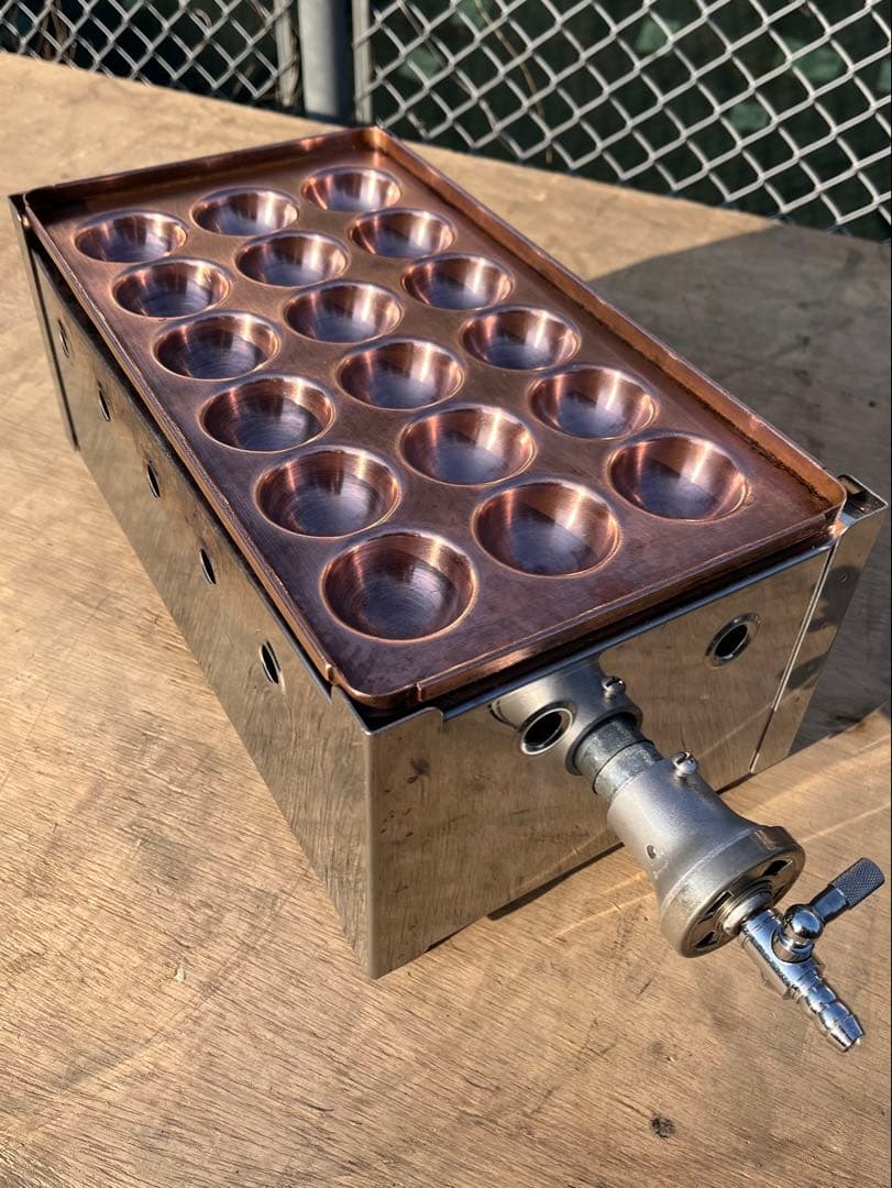 銅板たこ焼き器　LPG プロパンガス用　18個
