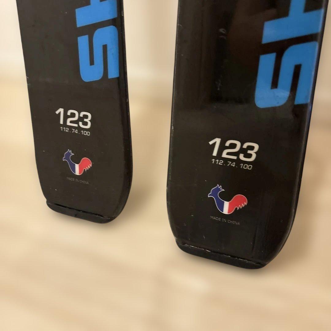 ロシニョール ショートスキー 123cm ミッドスキー 金具付