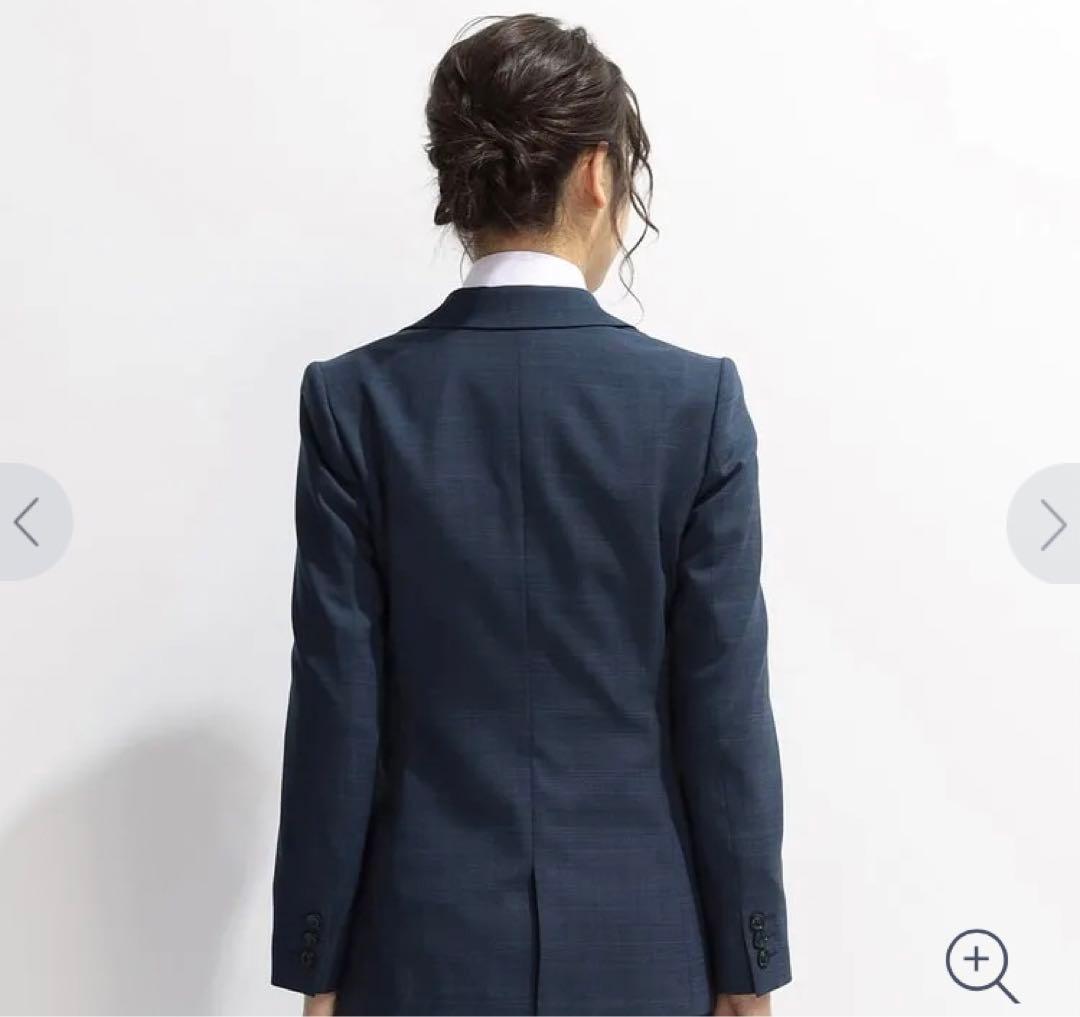 新品　未使用品　洗えるキレイスーツ　ブルーチェック　3点セット　AOKI