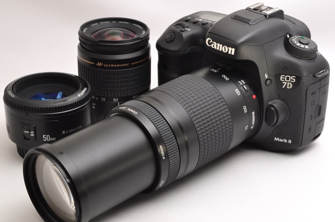 Canon キヤノン EOS 7D Mark II 超望遠トリプルレンズセット