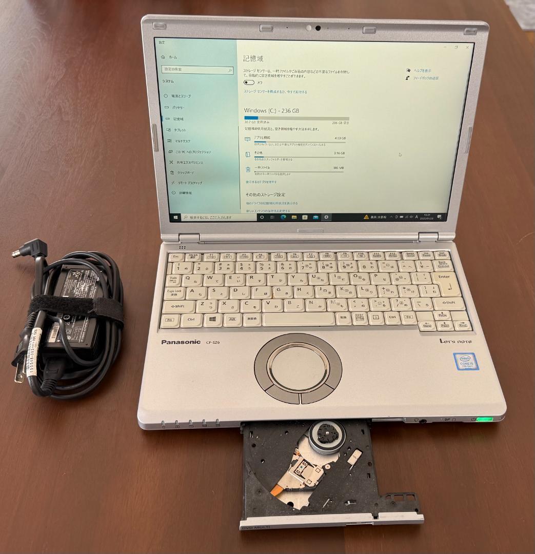 【中古】Panasonic CF-SZ6 DVD搭載 Win10Pro