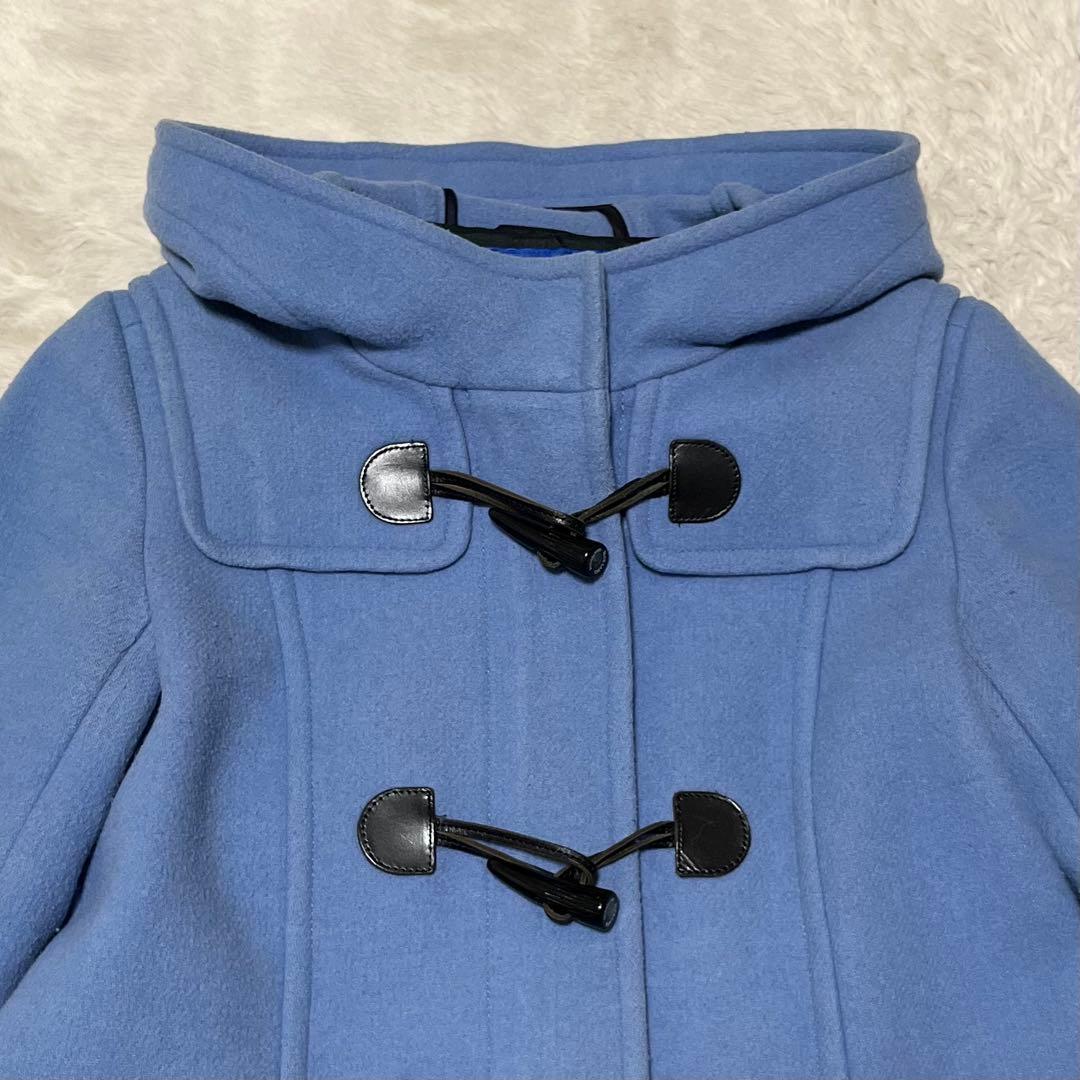 希少　ブルーレーベルクレストブリッジ　ダッフルコート　ロング　水色　38 M