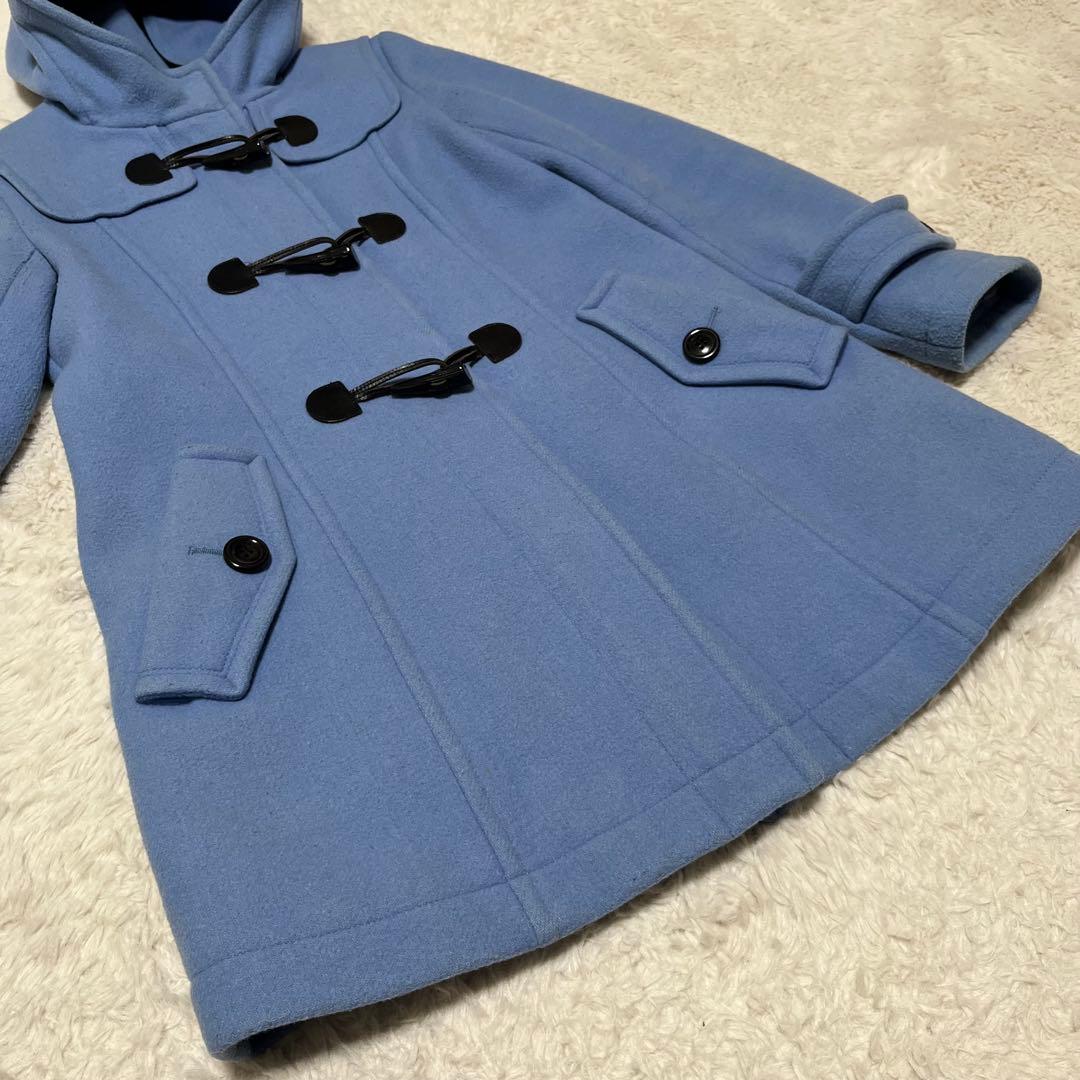 希少　ブルーレーベルクレストブリッジ　ダッフルコート　ロング　水色　38 M