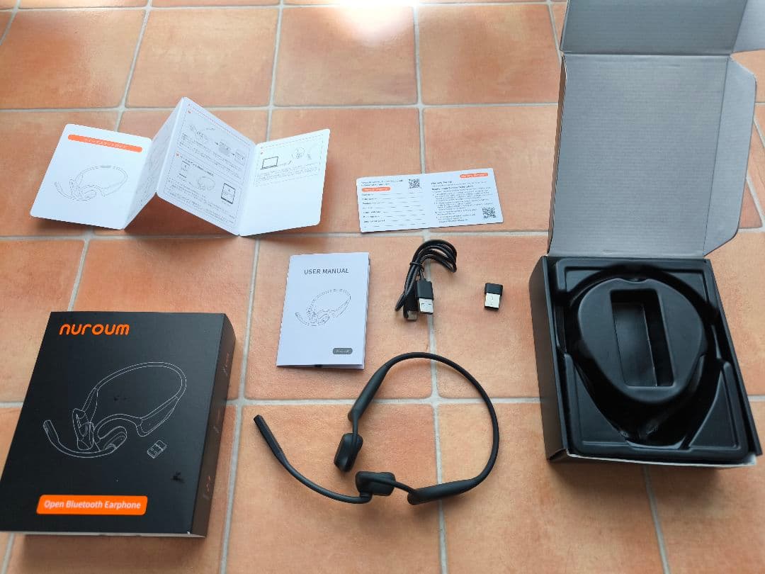 nuroum OpenEar Pro2 ワイヤレスヘッドセット ブラック