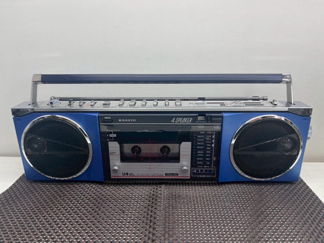 K◆SANYO サンヨー MR-U4SL FM/AM ステレオラジオカセット