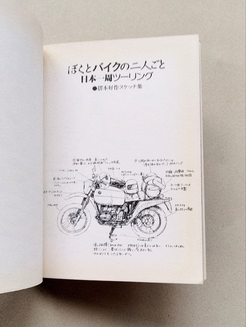 摺本好作スケッチ集　ぼくとバイクの二人ごと　日本一周ツーリング