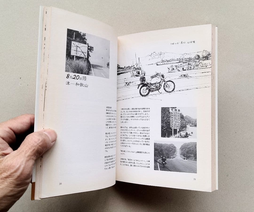摺本好作スケッチ集　ぼくとバイクの二人ごと　日本一周ツーリング