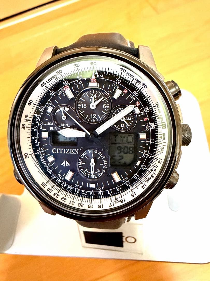稼働品 シチズン プロマスター スカイ チタニウム エコドライブ