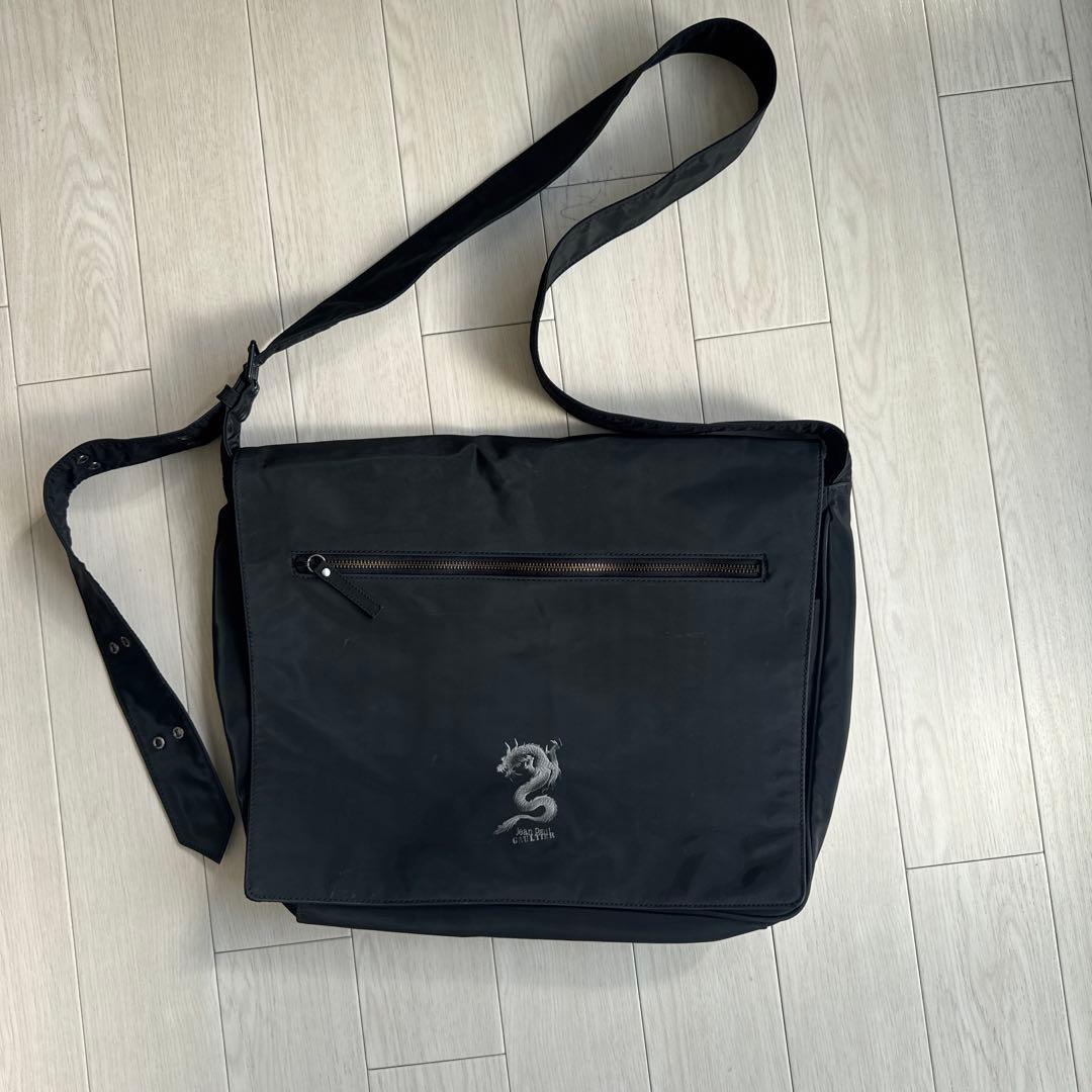 Jean Paul Gaultier メッセンジャーバッグ ブラック