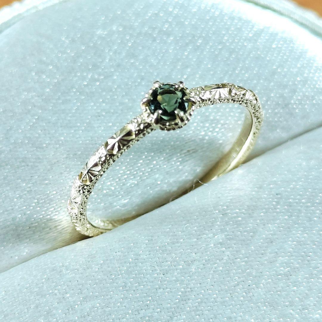 ノワールドプーペ NOIR DE POUPEE K10 モルダバイト リング