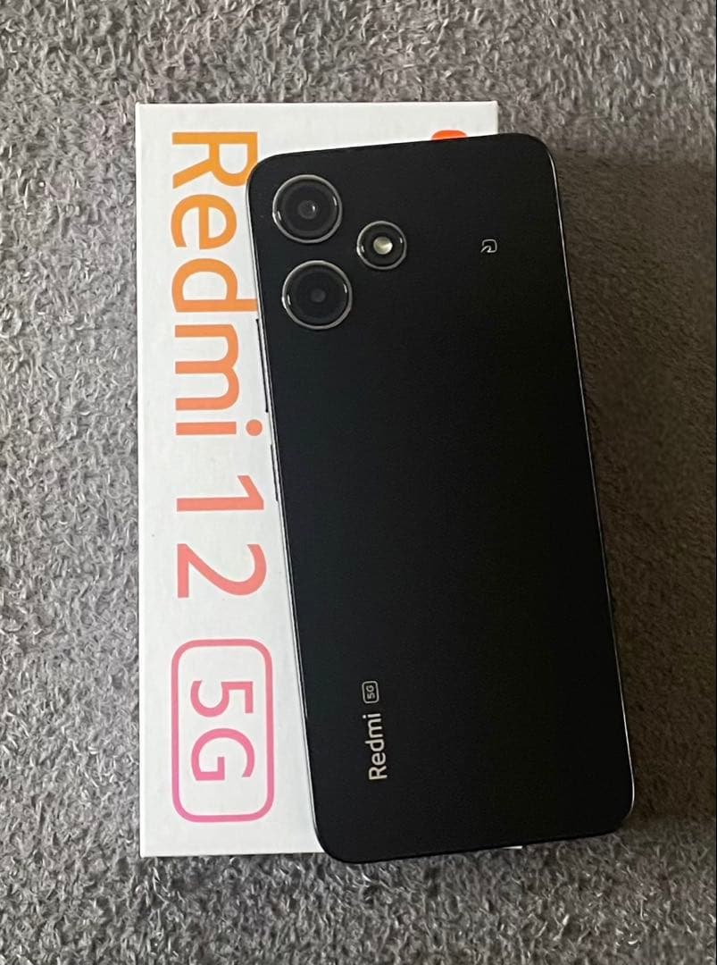 Redmi 12 5G ブラッSIMフリー　充電ケーブル箱付き