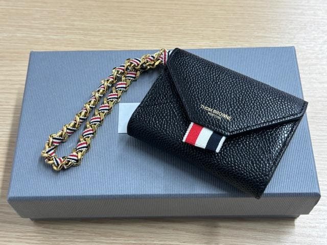 【美品】THOM BROWNE トムブラウン トリコロール名刺入れ カードケース