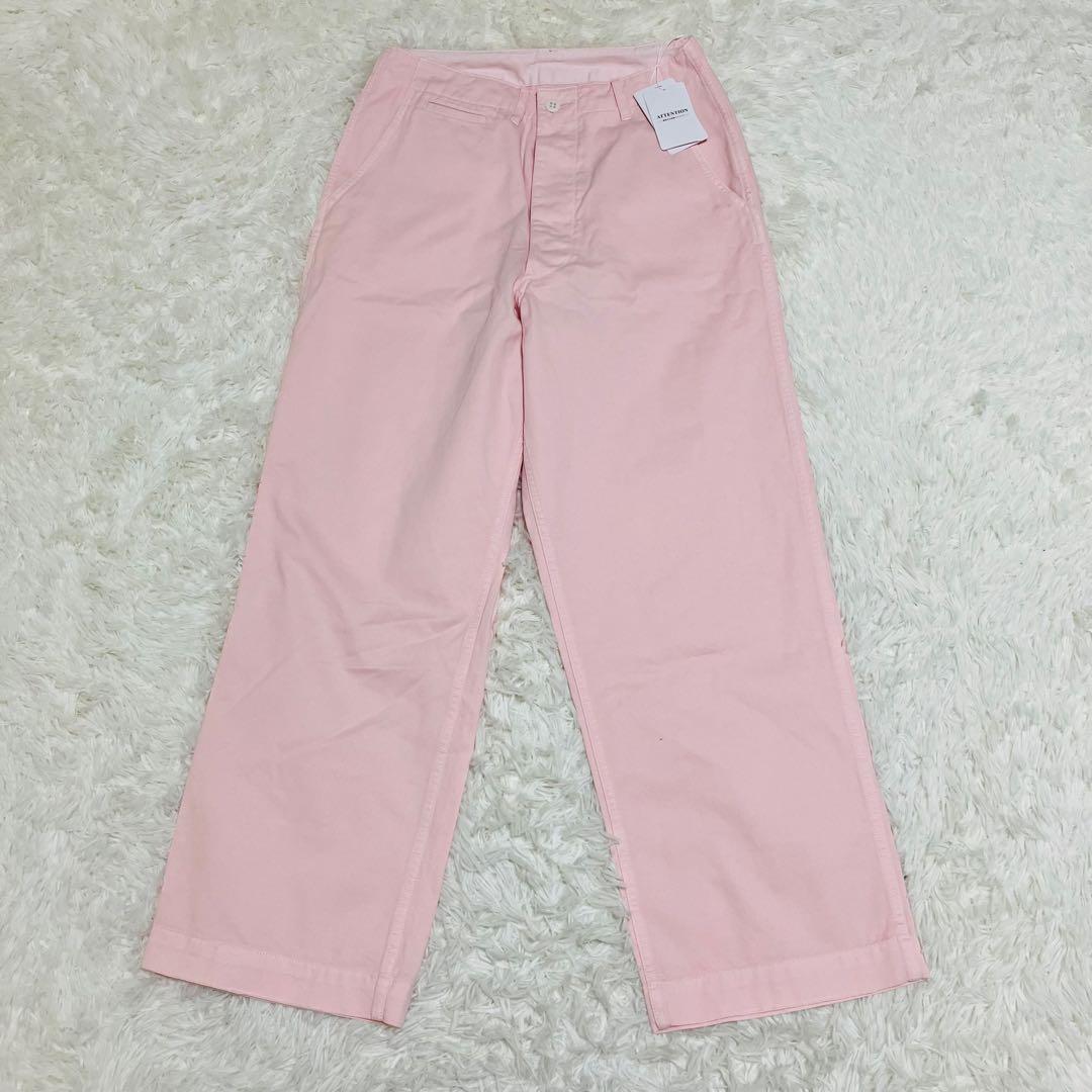 新品 スピックアンドスパン Higuchi×S チノワイドパンツ ピンク ３８