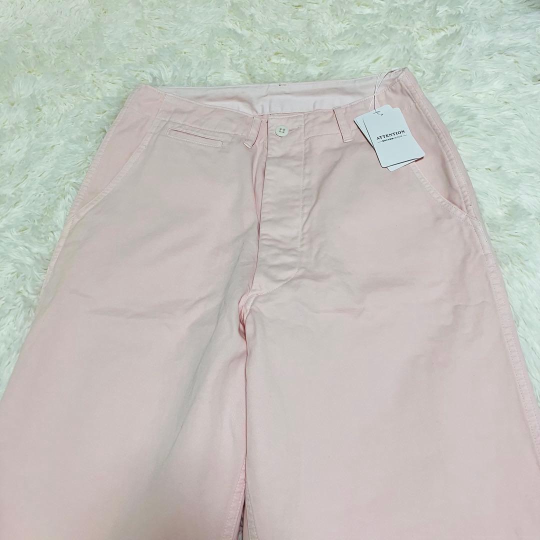 新品 スピックアンドスパン Higuchi×S チノワイドパンツ ピンク ３８