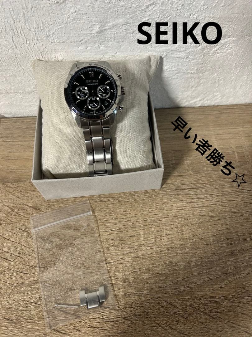 美品☆ SEIKO クロノグラフ　SBTR メンズ　腕時計　セイコーセレクション