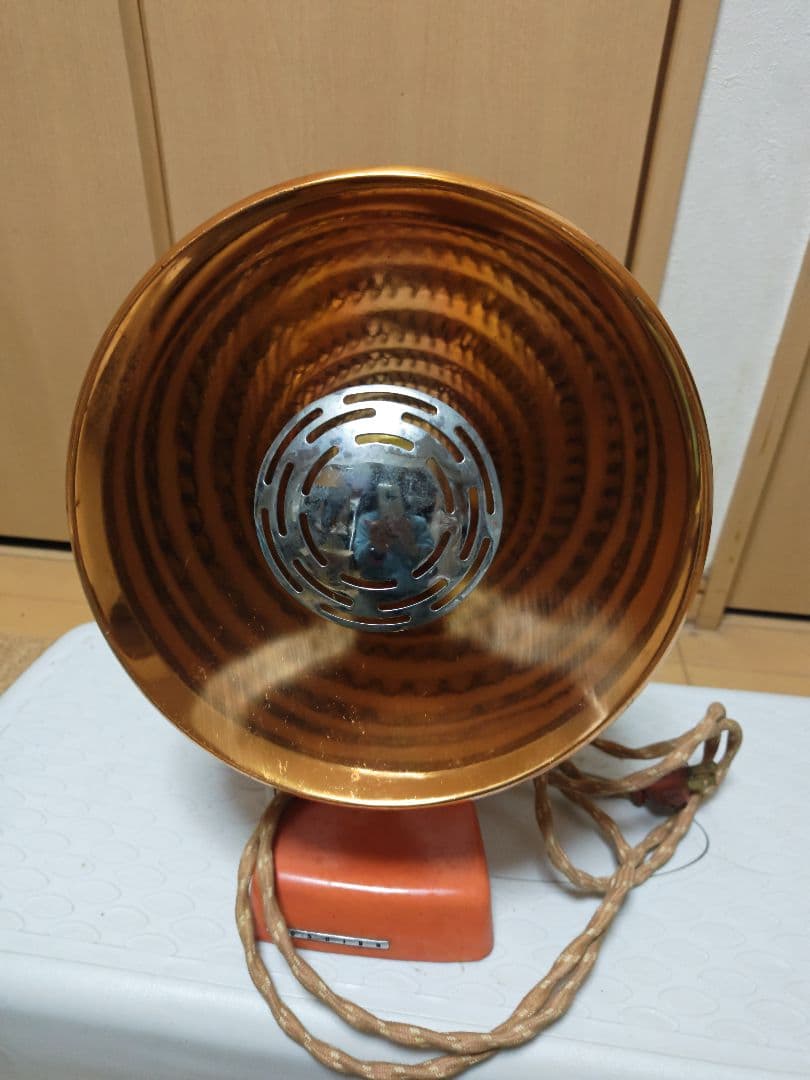 昭和レトロ　東京芝浦電気株式会社　電氣ストーブ　　古道具　丸型