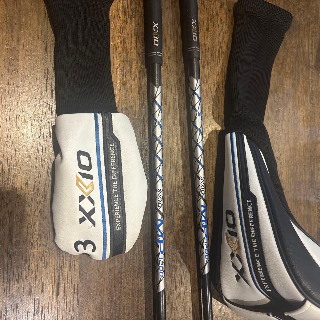 ２点セット　XXIO MP1200 ドライバー　3番　まとめ売り　ヘッドカバー