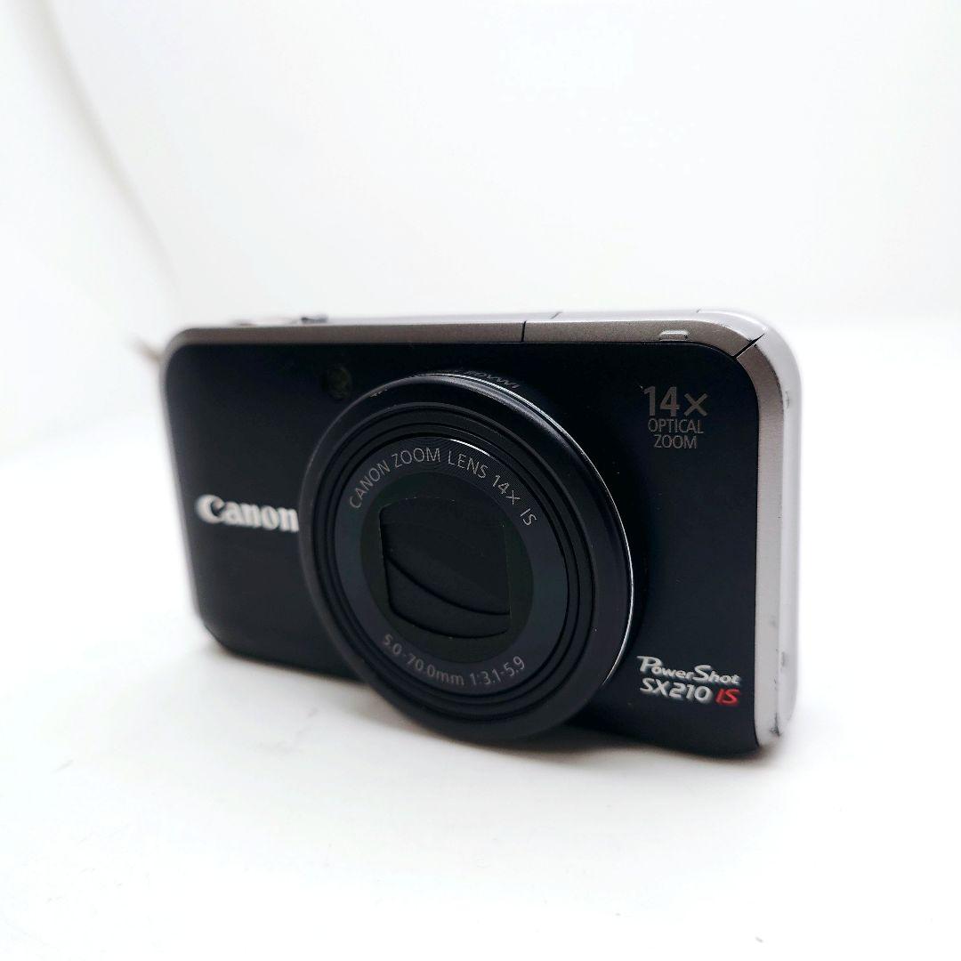 【美品】 Canon PowerShot SX210IS ブラック デジカメ