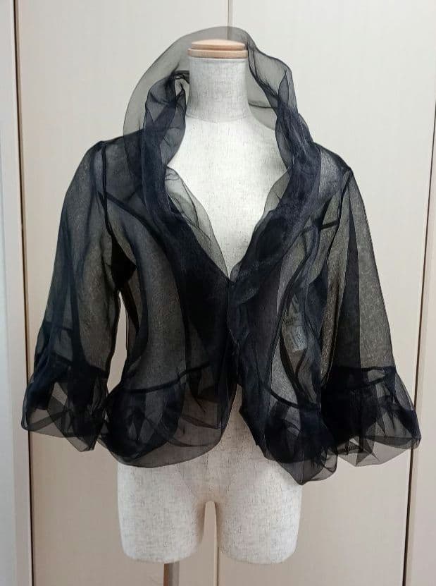 ラフェスタシック　ラピーヌ　オーガンジー　フリルボレロ　フォーマル　ブラウス