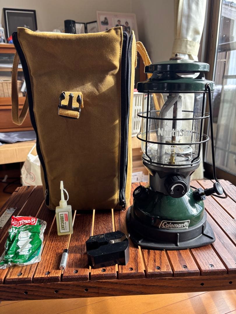 コールマン ガソリンランタン ノーススター2000 アソビトケース付き