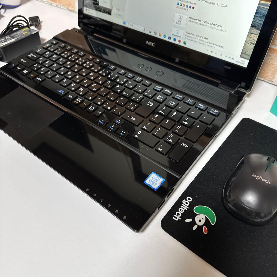 美品NECノートPC FHD SSDサクサク起動Windows11 オフィス付き