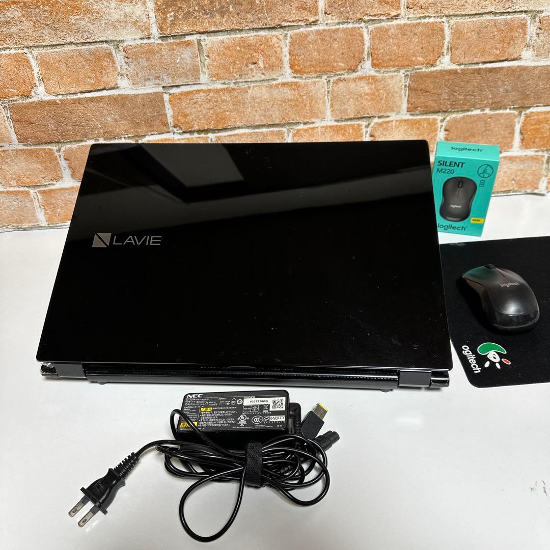 美品NECノートPC FHD SSDサクサク起動Windows11 オフィス付き