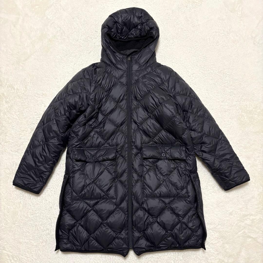 【SHIPS別注】 TAION ボア×ダウン リバーシブルコート 38 ブラック