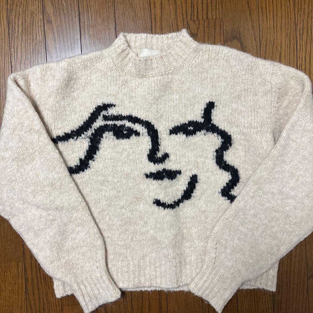 paloma-wool 顔デザイン ニットセーター