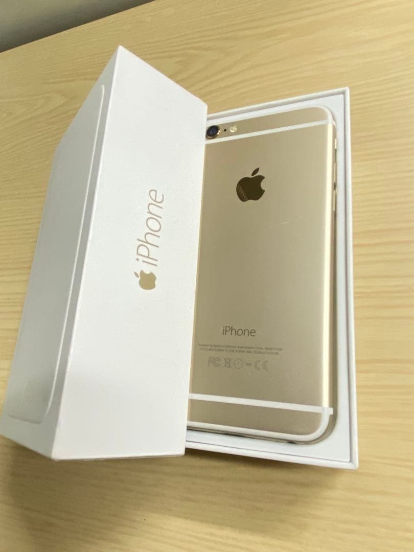 美品 iPhone6 ゴールド128GB バッテリー最大容量100%