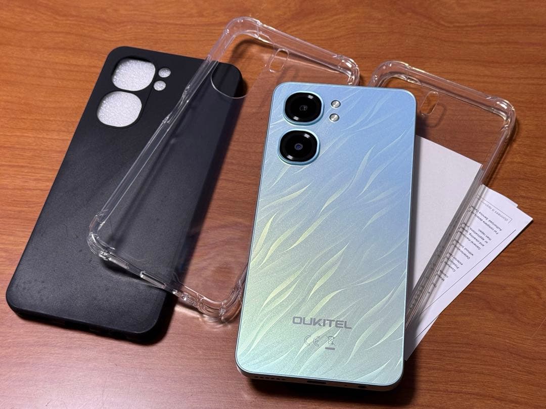 SIMフリー C58 Pro OUKITEL 256GB ブルー スカイ 水色