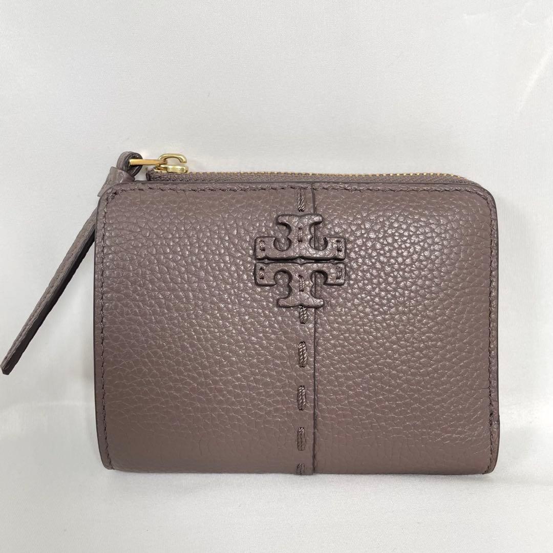 未使用に近い Tory Burch トリーバーチ 二つ折り財布 マックグロー