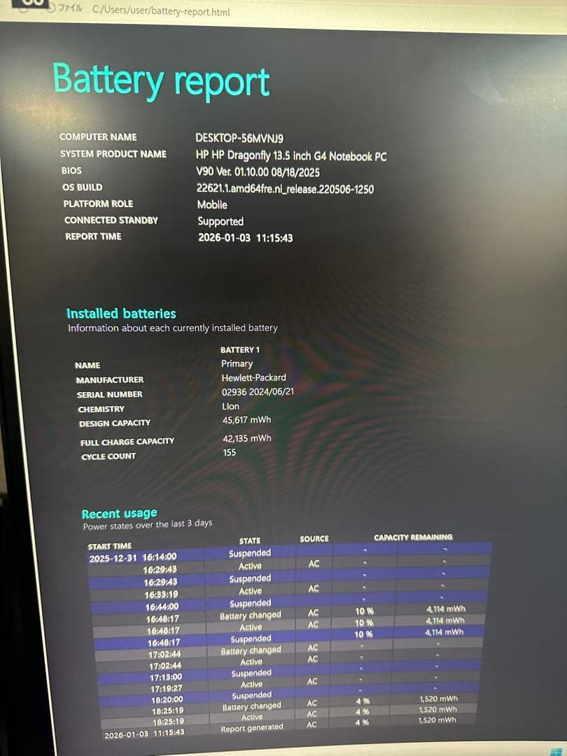 1.HP DragonFly G4 i5-1335 16Gb 12/2024年製