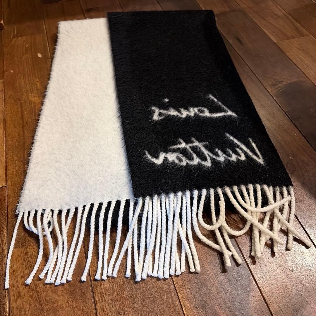 Louis Vuitton フリンジ付きマフラー　※送料込　未使用品
