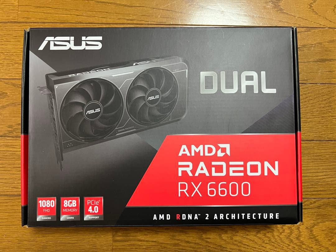 グラフィックボード・グラボ・ビデオカード ASUS DUAL Radeon RX 6600 8GB