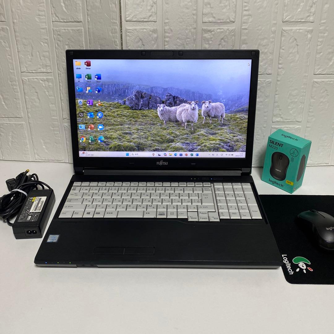 Windows11 オフィス付き　Corei5 SSD 512GB 美品　富士通