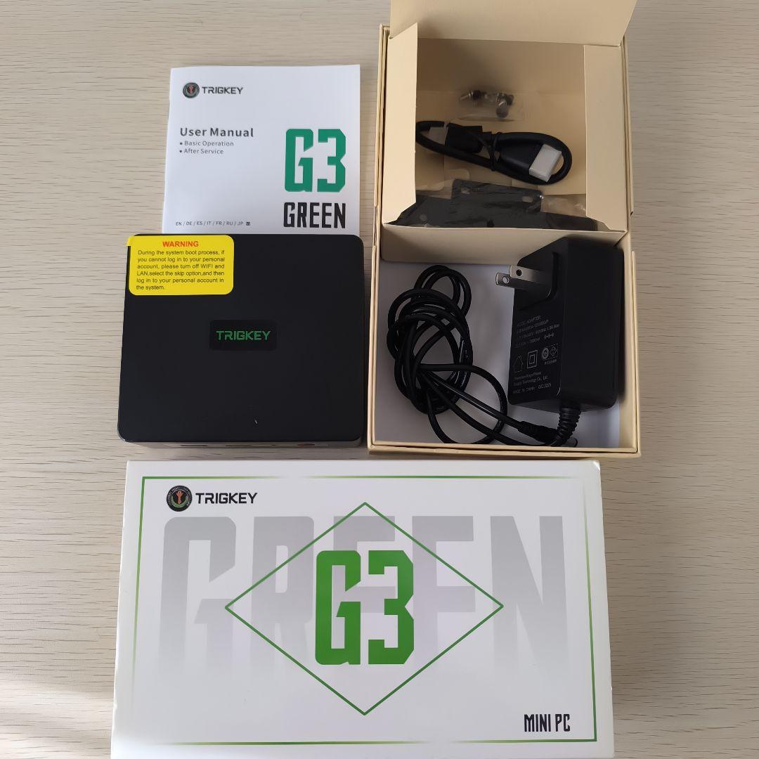 ミニPC TRIGKEY Green G3 初期化済