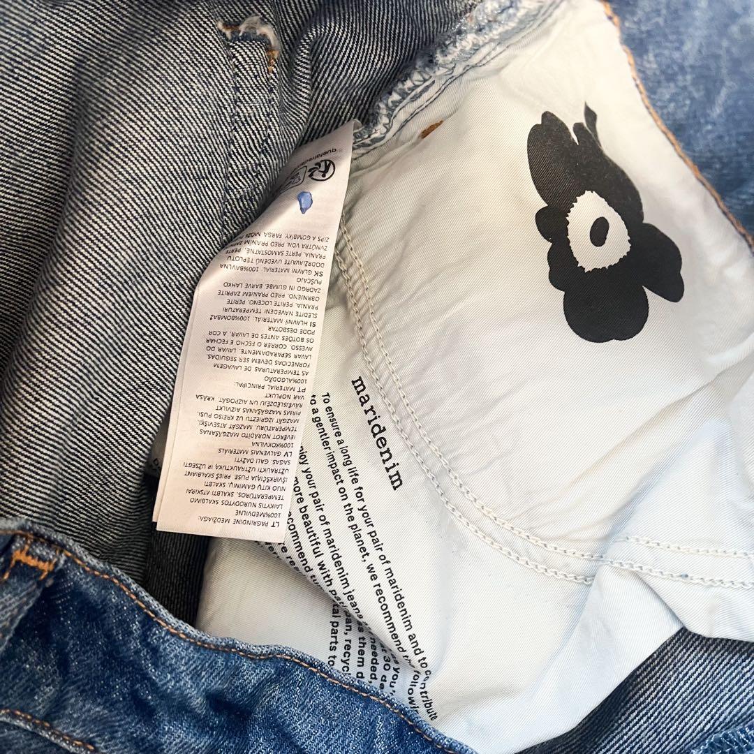 専用marimekko マリメッコ デニムパンツ Unikko インディゴ 30