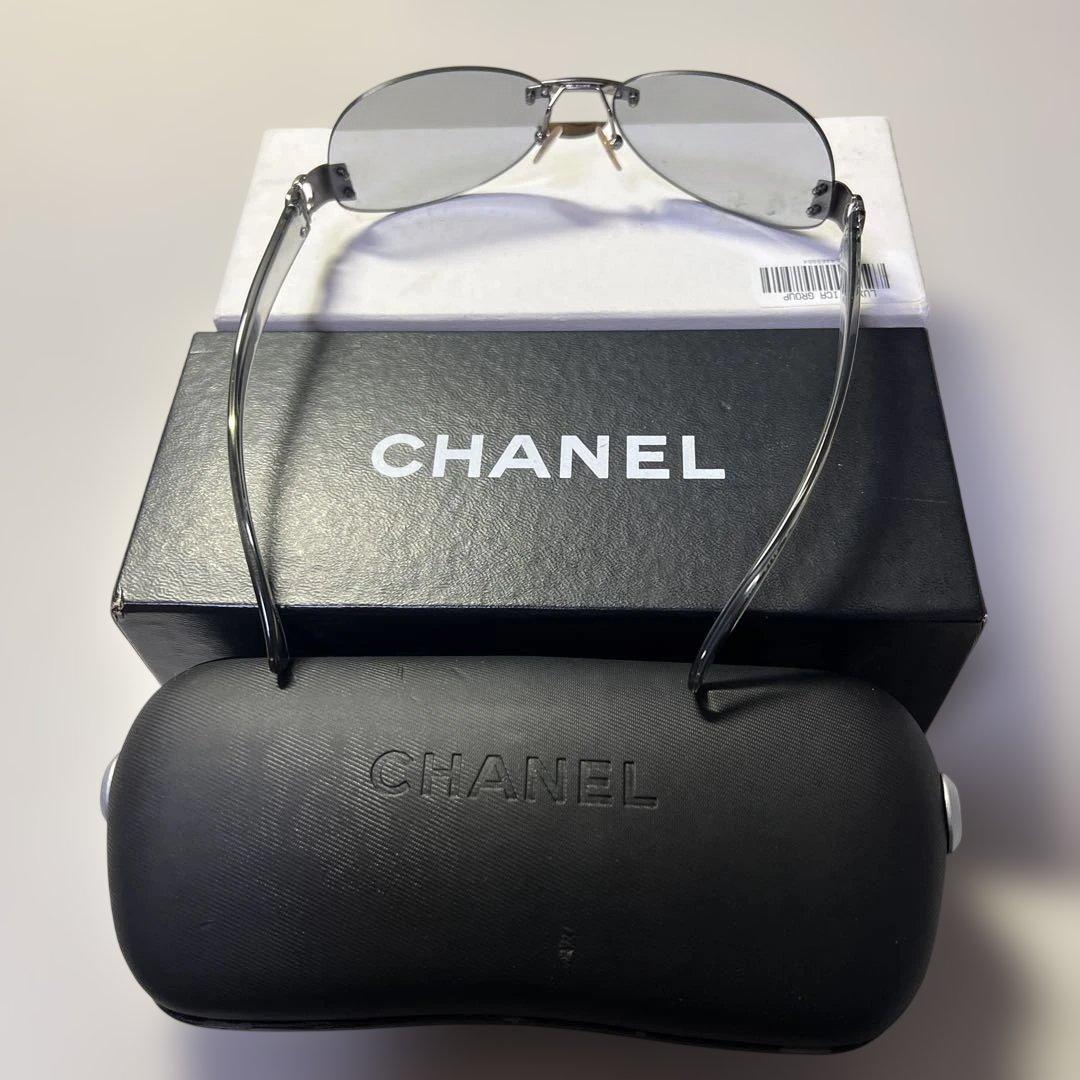 たきや 様　CHANEL シャネル サングラス スモークレンズ　　クリアーグレー