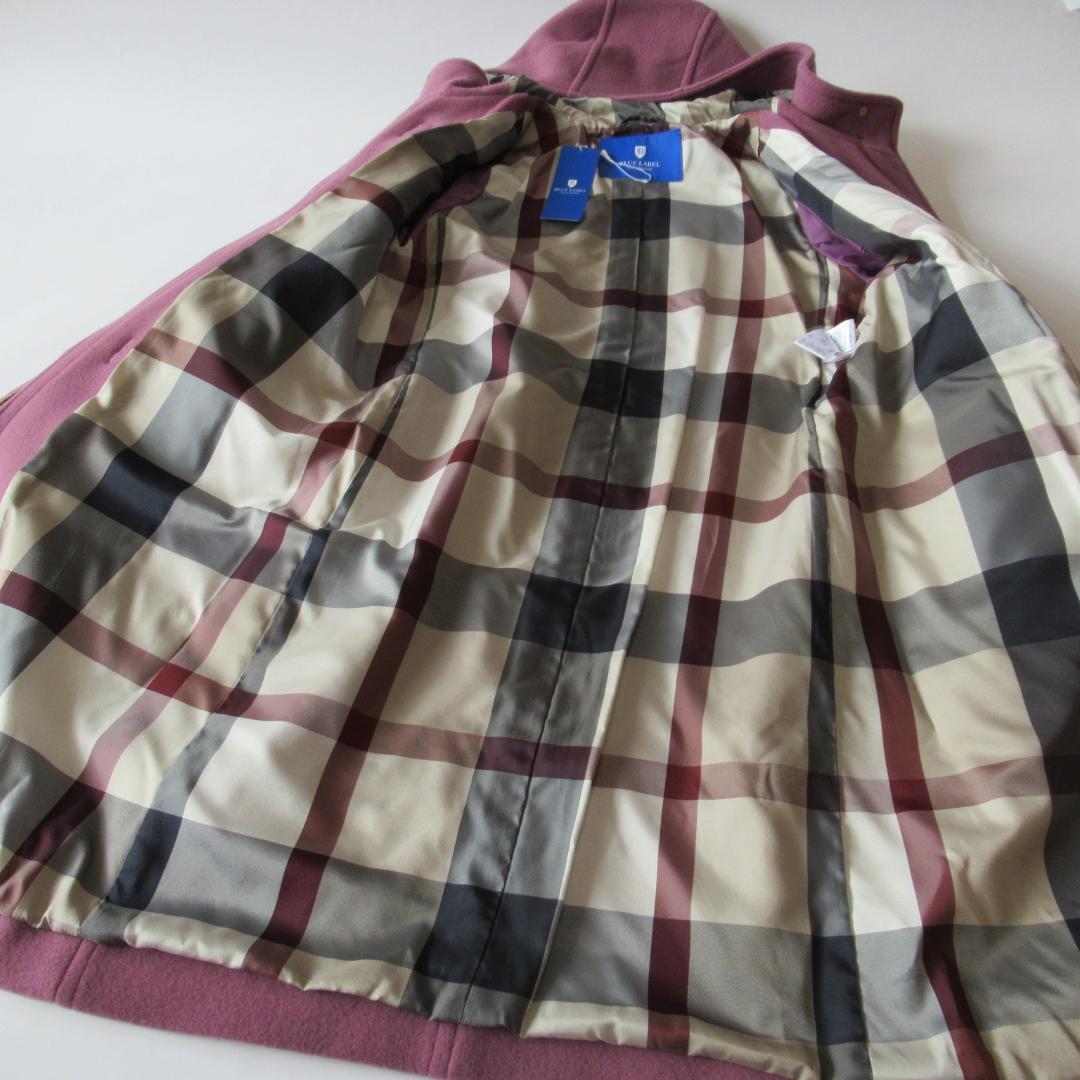 ブルーレーベルクレストブリッジ新品ピンク バイルメルトンダッフルコート 38-1