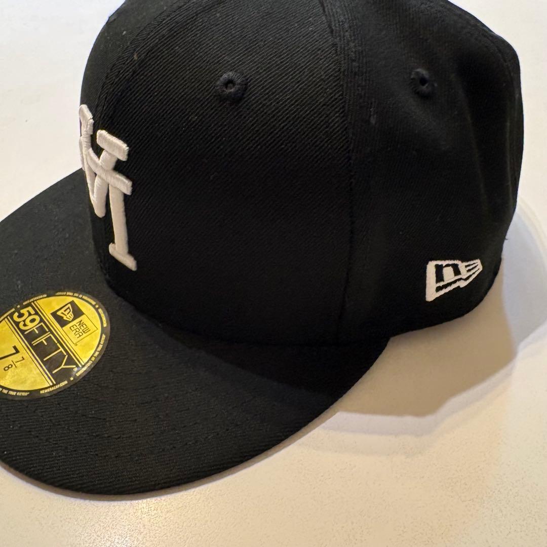 海外限定 ドジャース 59FIFTY 40th LA逆ロゴ ブラック 7 8/7