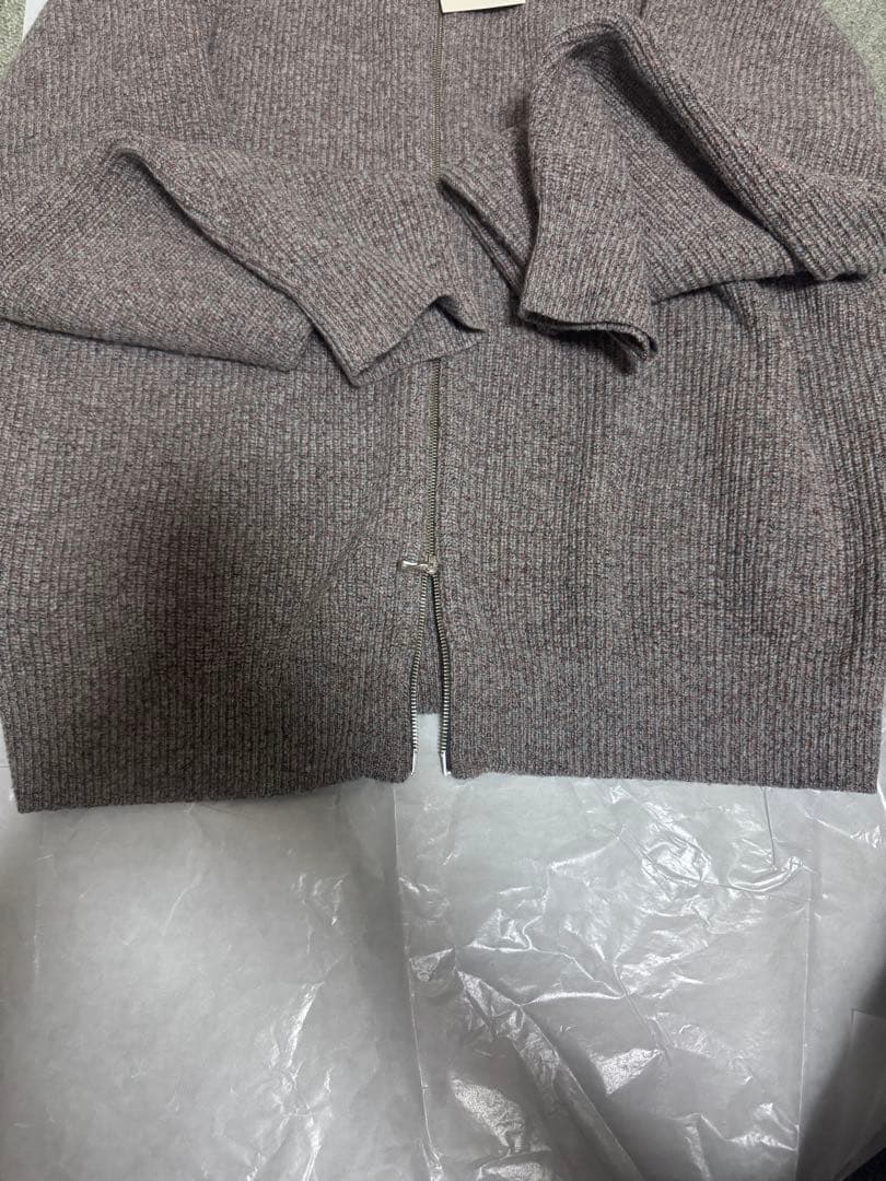 トップス 25AW ULTERIOR MEALANGE RIB DS KNIT